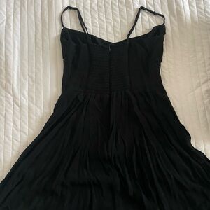 Black strappy reformation dress
